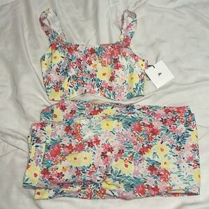 Yellow the label floral pant suit